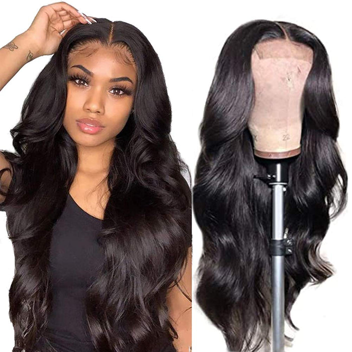 Body Wave Lace Front Wigs Human Hair - Natural Color 150 Density