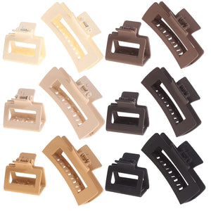 12 Pack Square Claw Clips - Strong Hold Jaw Clip Thick Thin