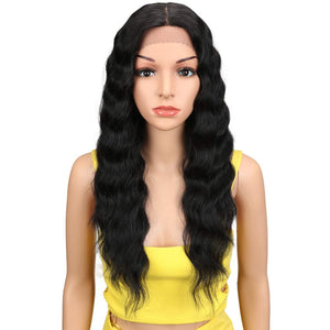  Long Wavy Synthetic Wigs for Black Women 130% Density