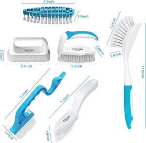 6 Pack Household Deep Cleaning Brush Set