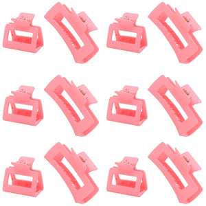 12 Pack Square Claw Clips - Strong Hold Jaw Clip Thick Thin