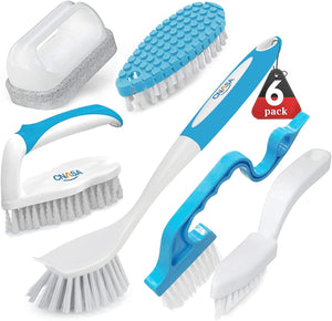 6 Pack Household Deep Cleaning Brush Set