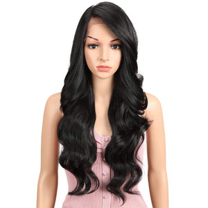  Long Wavy Synthetic Wigs for Black Women 130% Density