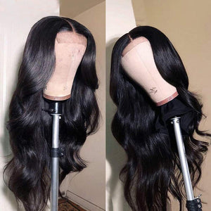 Body Wave Lace Front Wigs Human Hair - Natural Color 150 Density