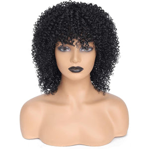 Braided Wigs for Black Women, Kinky Curly Wigs, Synthetic Wigs, Short Wigs