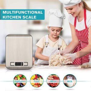 Digital Kitchen Scale Weight Grams and Ounces (Batteries Included)