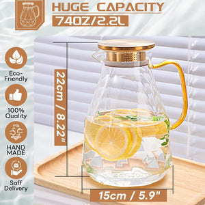 2.2 Liter Water Pitcher with Lid