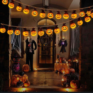 2024 Newest Battery Operated Pumpkin Lights for Halloween