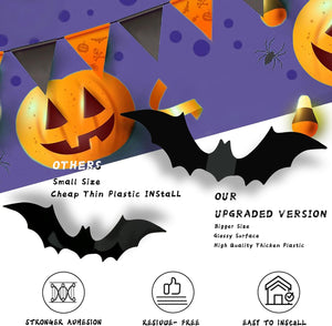 Halloween Party Supplies - Decorations Bats Wall Decor 140PCS