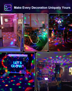 Sound Activated Party Lights with Remote Control Dj Lighting