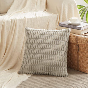 4 Packs Neutral Decorative Throw Pillow Covers 