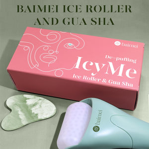 Icyme Cryotherapy Ice Roller and Gua Sha Facial Tools 