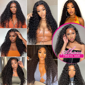  Human Hair Deep Wave Lace Front Wigs (18 Inch)