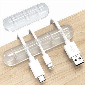 2 Packs Cable Organizers for Car Home and Office (5, 3 Slots)