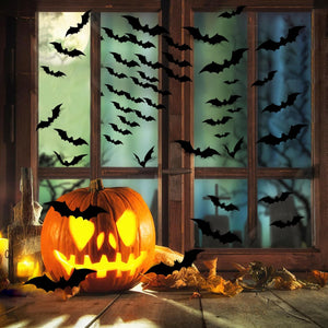 Halloween Party Supplies - Decorations Bats Wall Decor 140PCS