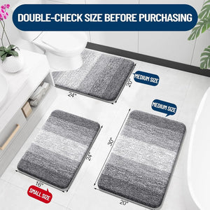 Bathroom Rugs Mat 30X20, Extra Soft and Absorbent Microfiber Bath Rugs