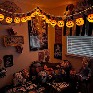 2024 Newest Battery Operated Pumpkin Lights for Halloween