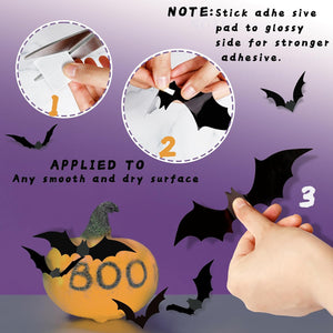 Halloween Party Supplies - Decorations Bats Wall Decor 140PCS