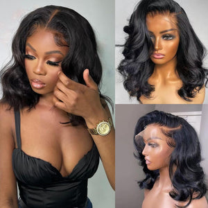 Body Wave Lace Front Wigs Human Hair - Natural Color 150 Density