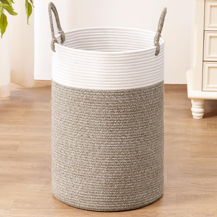 Large Laundry Basket, 60L Dirty Clothes Hamper